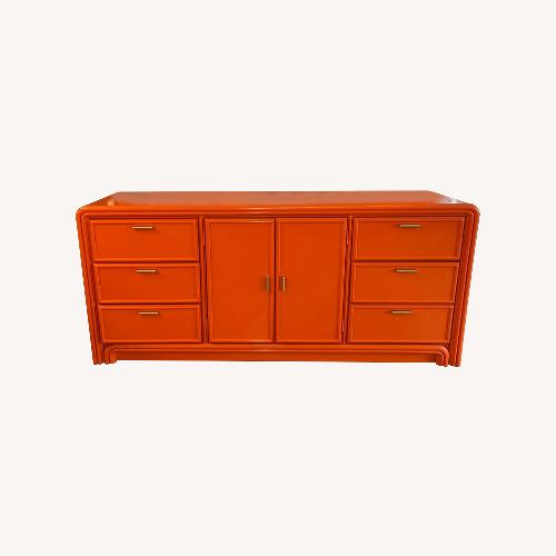 Used Vintage/Antique Orange Wood Sideboard for sale on AptDeco