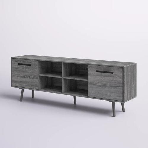 Used Wayfair Dark Gray Wood Media Storage for sale on AptDeco