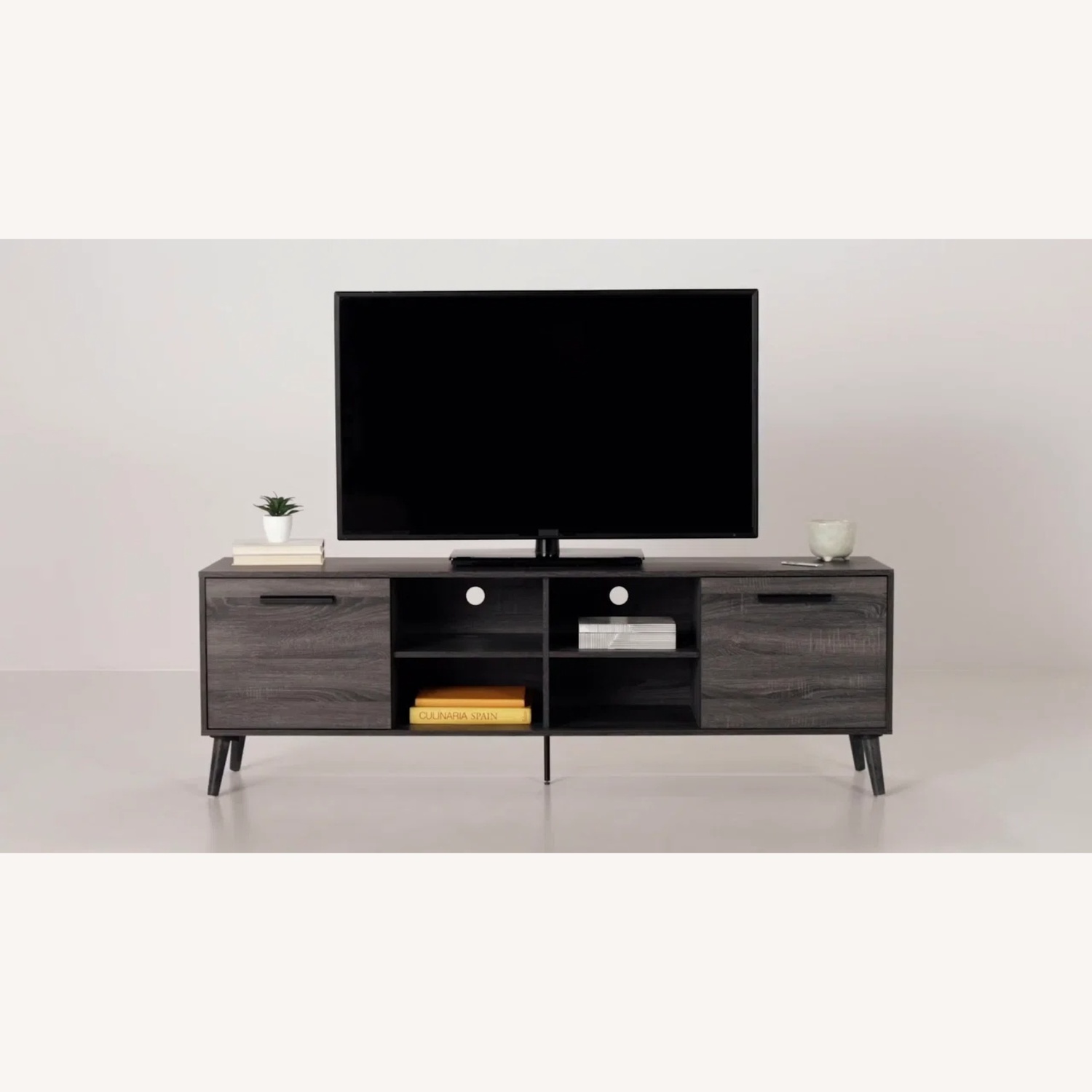 Wayfair Dark Gray Wood Media Storage - image-4