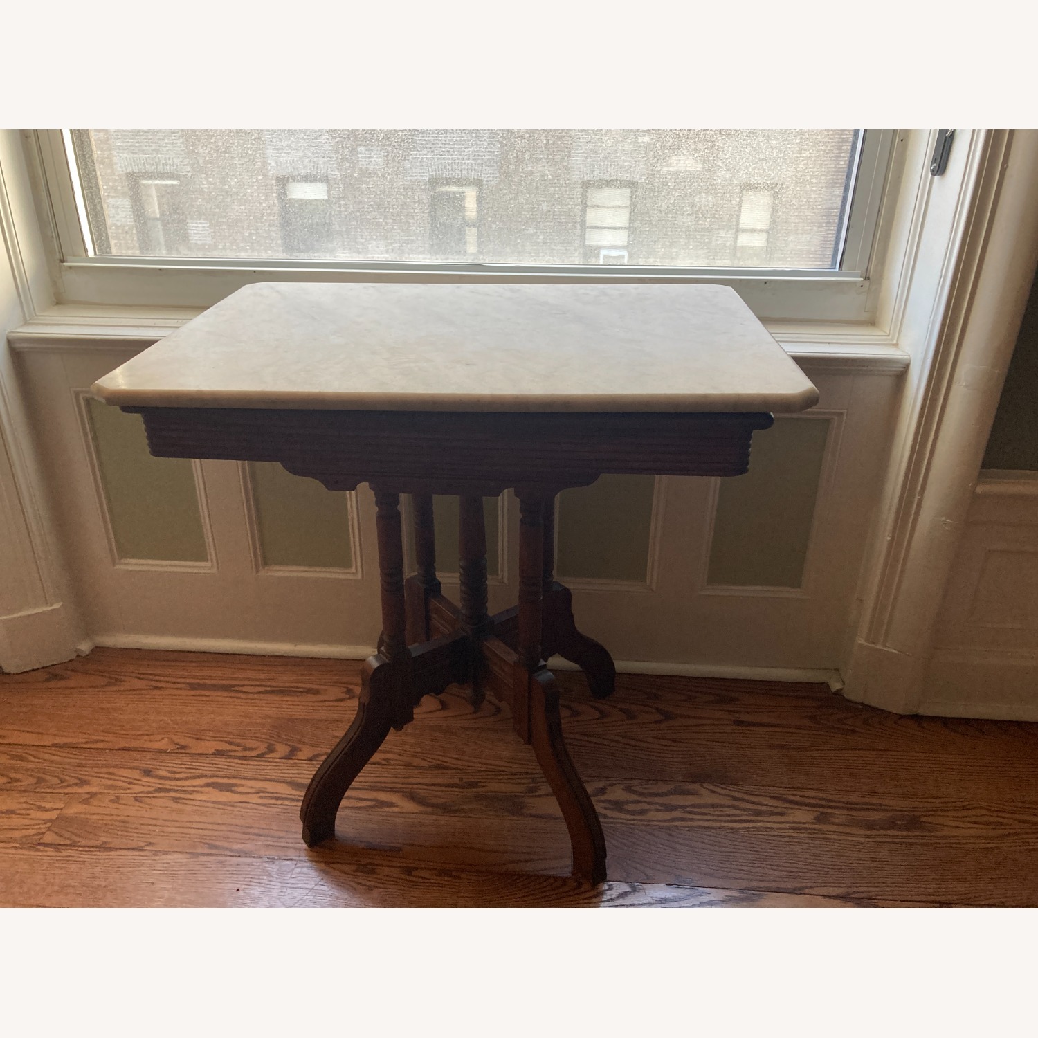 Dark Brown Marble Side Table - image-4