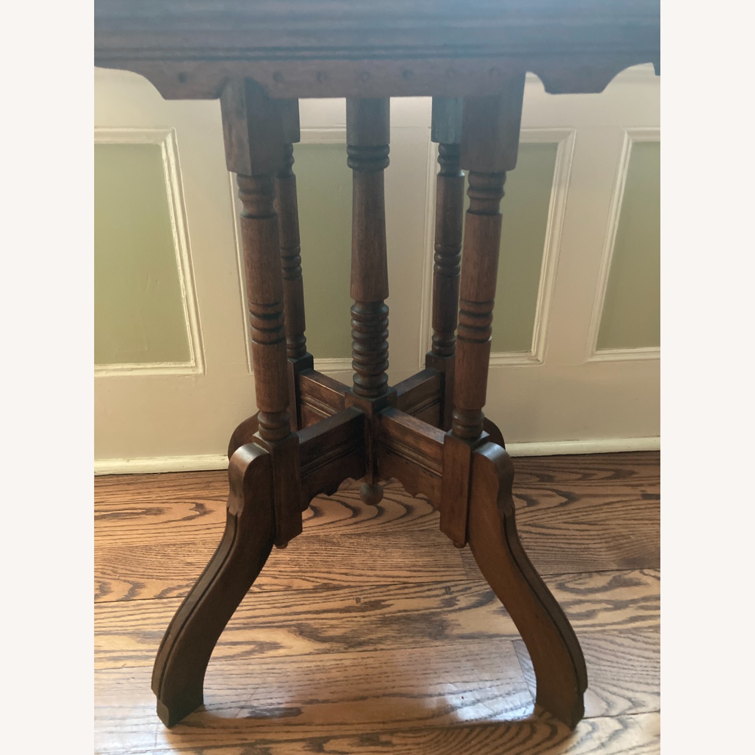 Dark Brown Marble Side Table - image-3