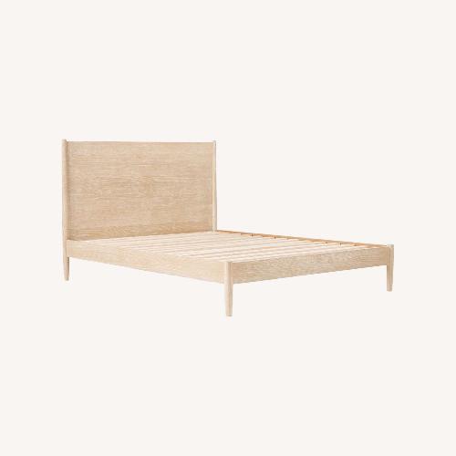 Used West Elm White Wood Headboard for sale on AptDeco