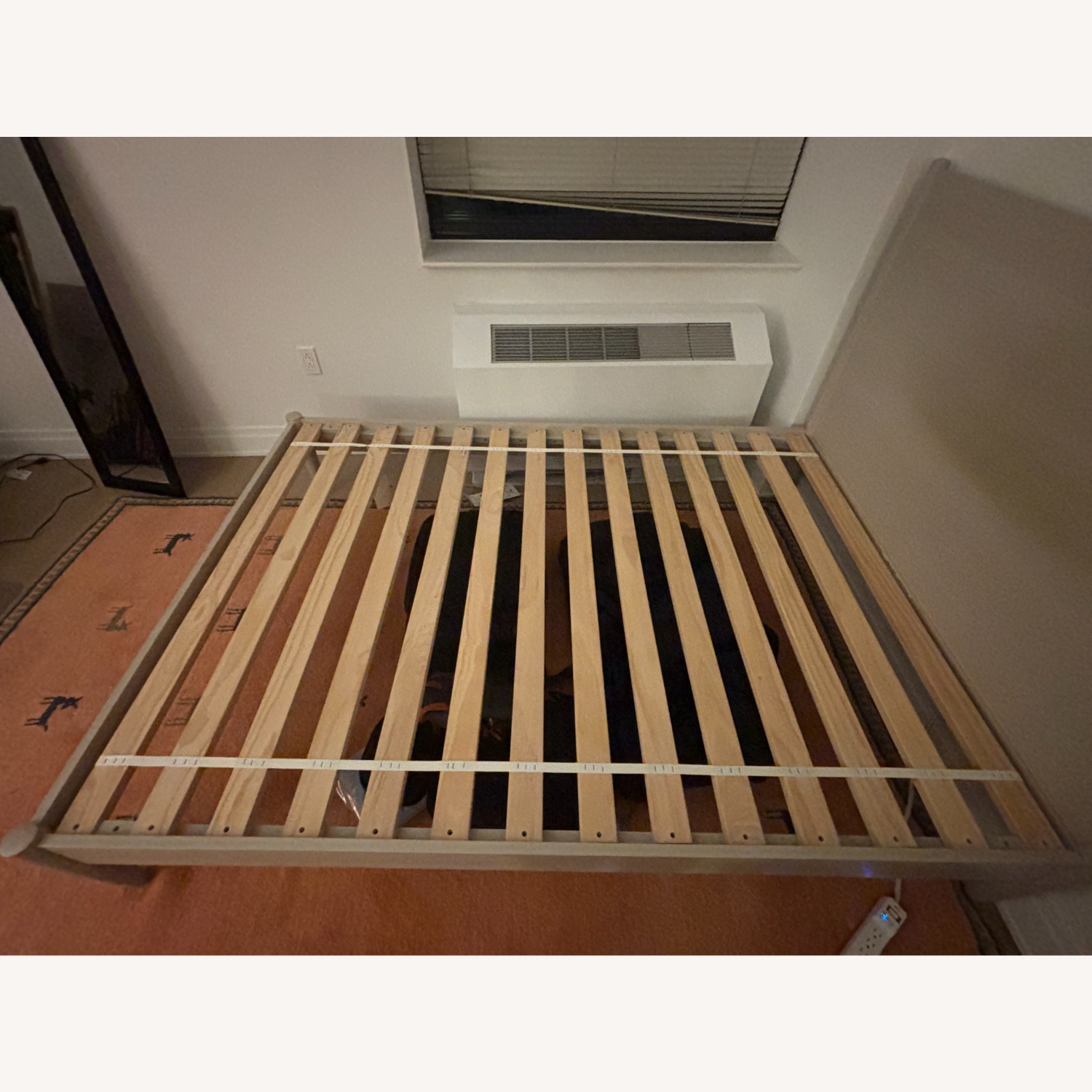 West Elm White Wood Headboard - image-3