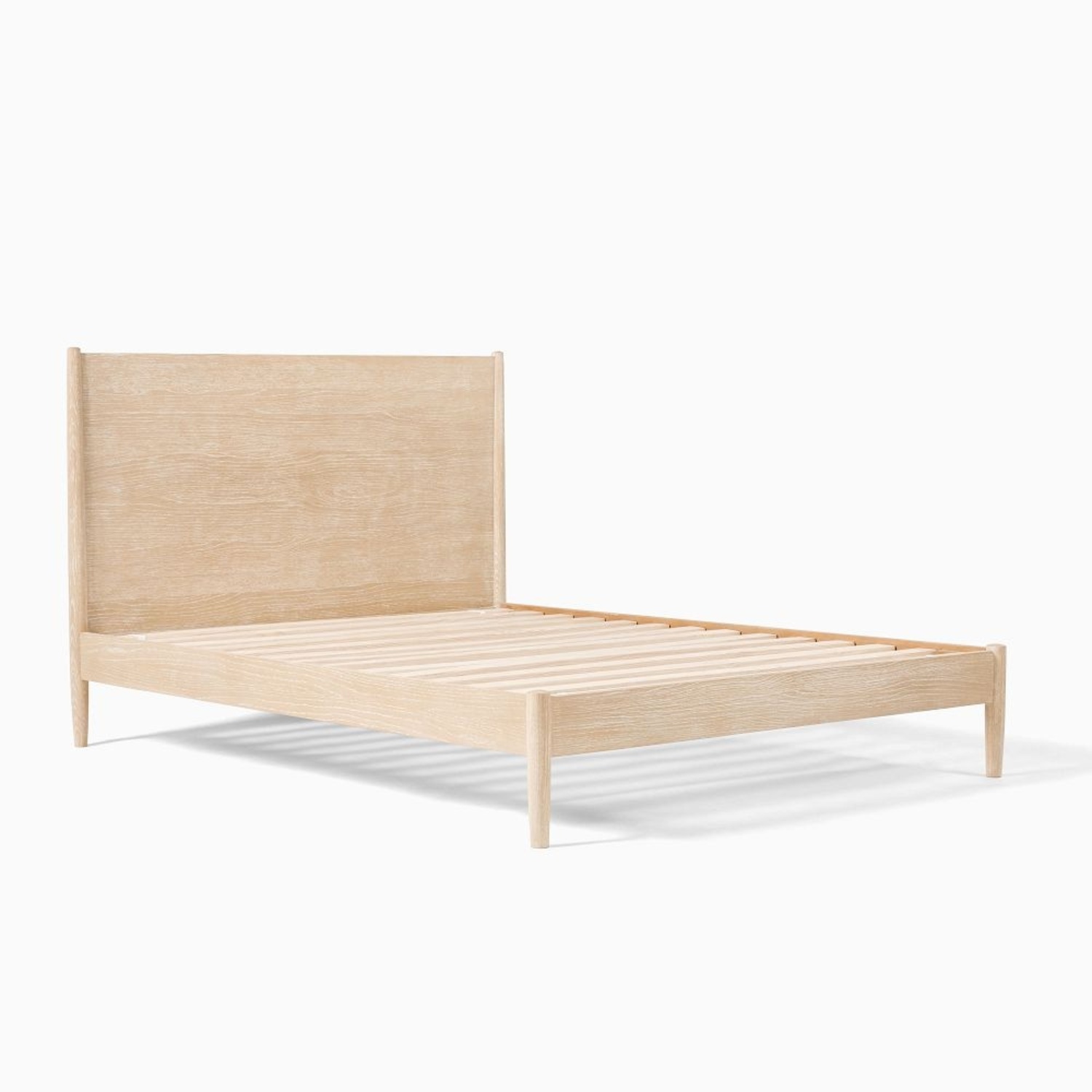 West Elm White Wood Headboard - image-5