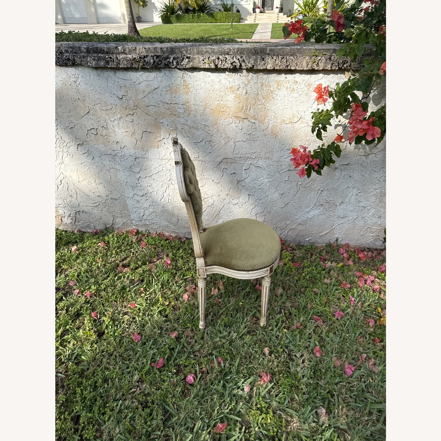 Vintage Louis XV Style Boudoir Parlor Chair - image-4