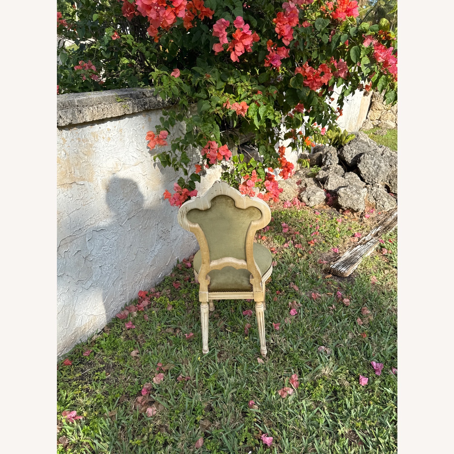 Vintage Louis XV Style Boudoir Parlor Chair - image-5