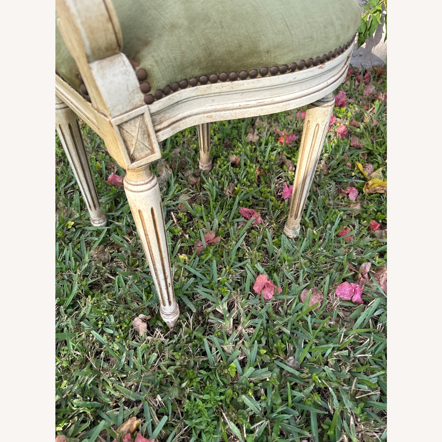 Vintage Louis XV Style Boudoir Parlor Chair - image-6