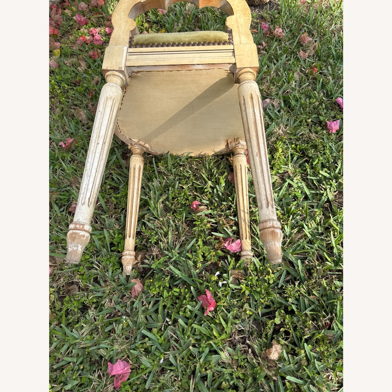 Vintage Louis XV Style Boudoir Parlor Chair - image-7