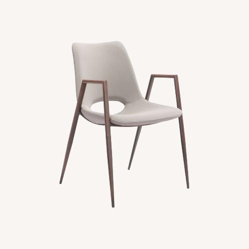 Used Zuo Modern Furniture Natural Leather Dining Chair for sale on AptDeco