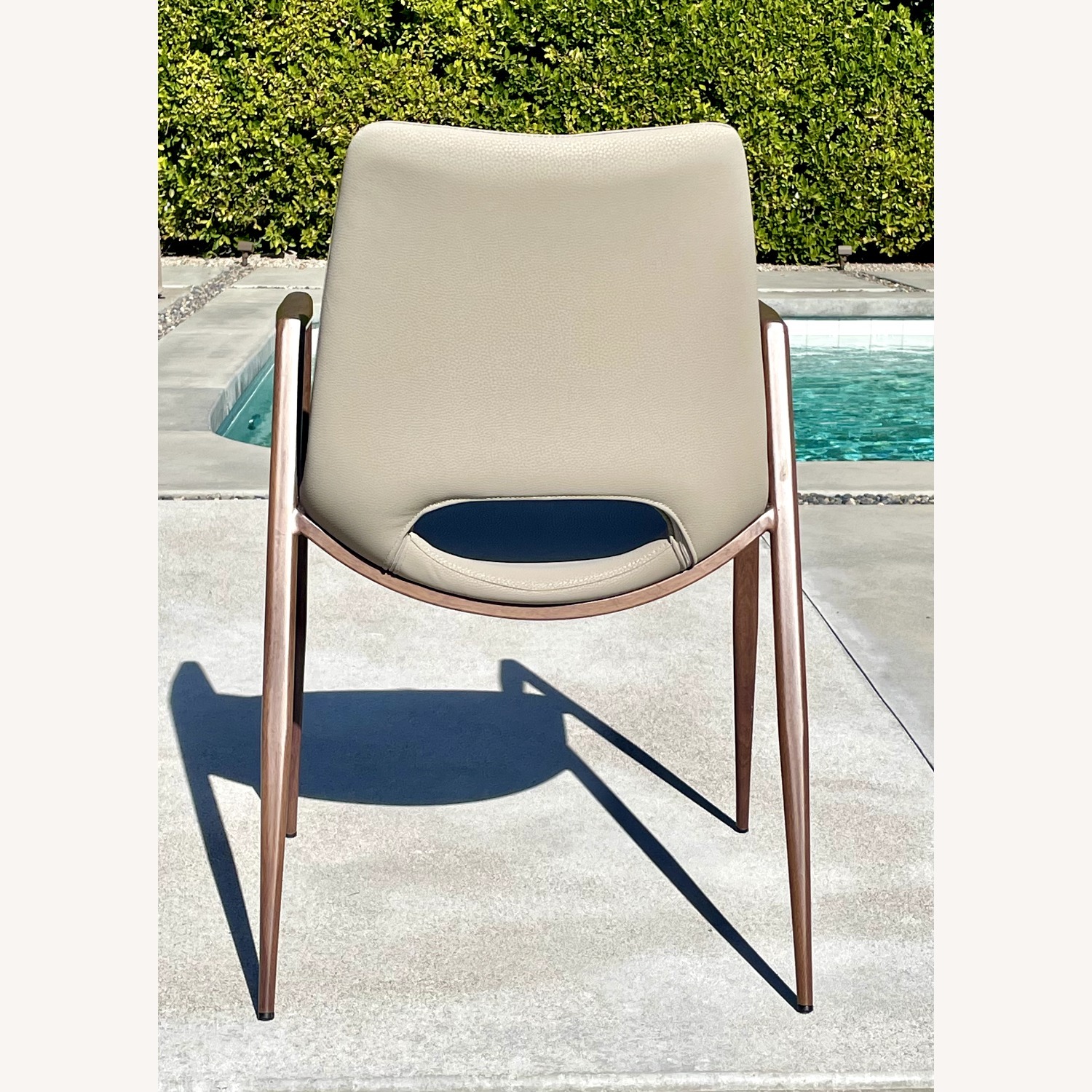 Zuo Modern Furniture Natural Leather Dining Chair - image-4