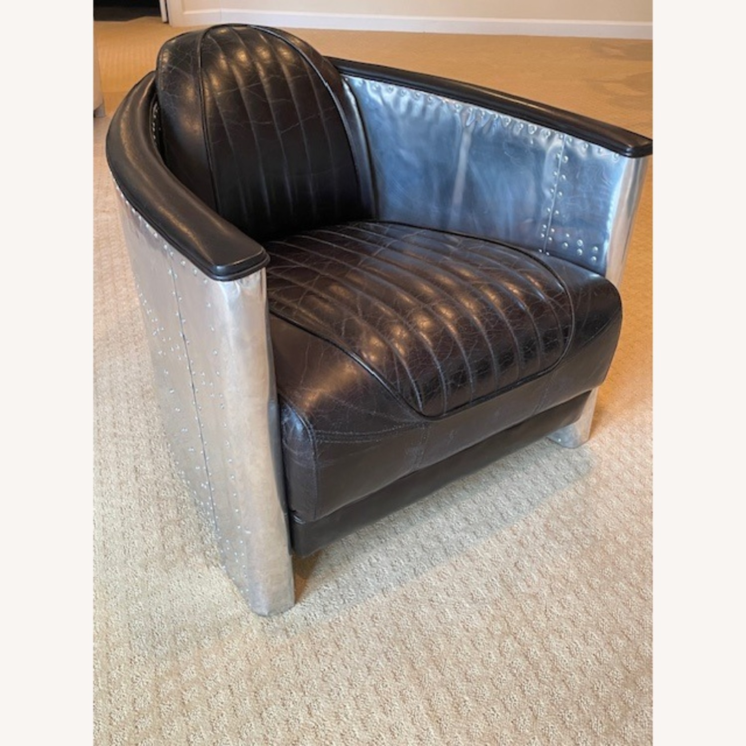 Wayfair Leather Aviator Accent Chairs 2 - image-5