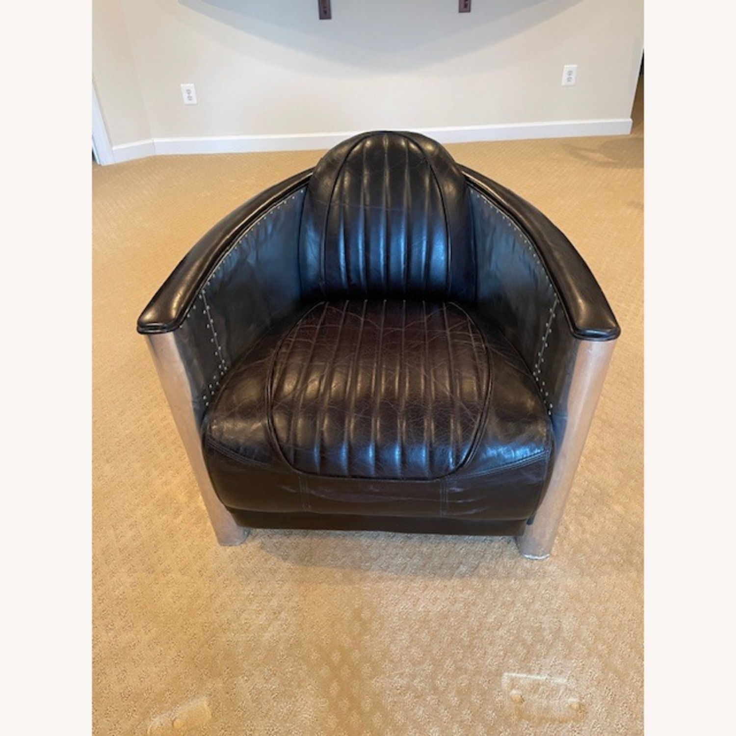 Wayfair Leather Aviator Accent Chairs 2 - image-1