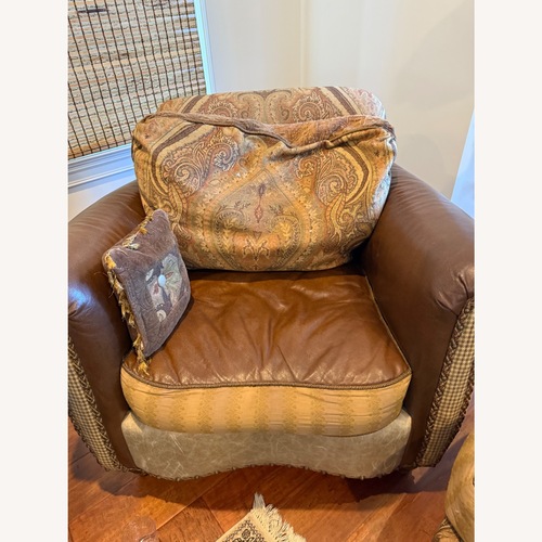 Used Vintage/Antique Dark Brown Armchair for sale on AptDeco