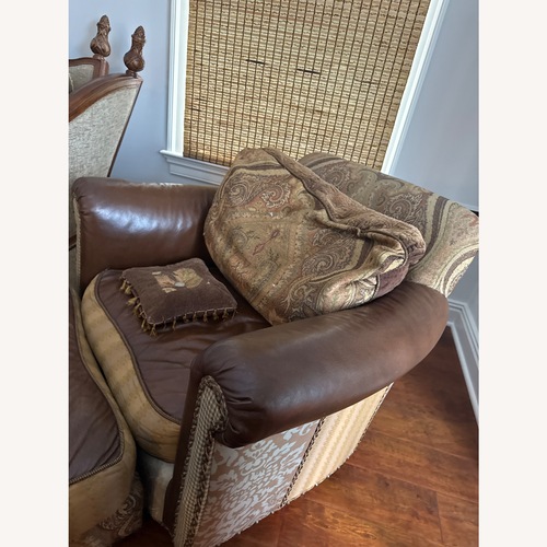 Used Vintage/Antique Dark Brown Armchair for sale on AptDeco
