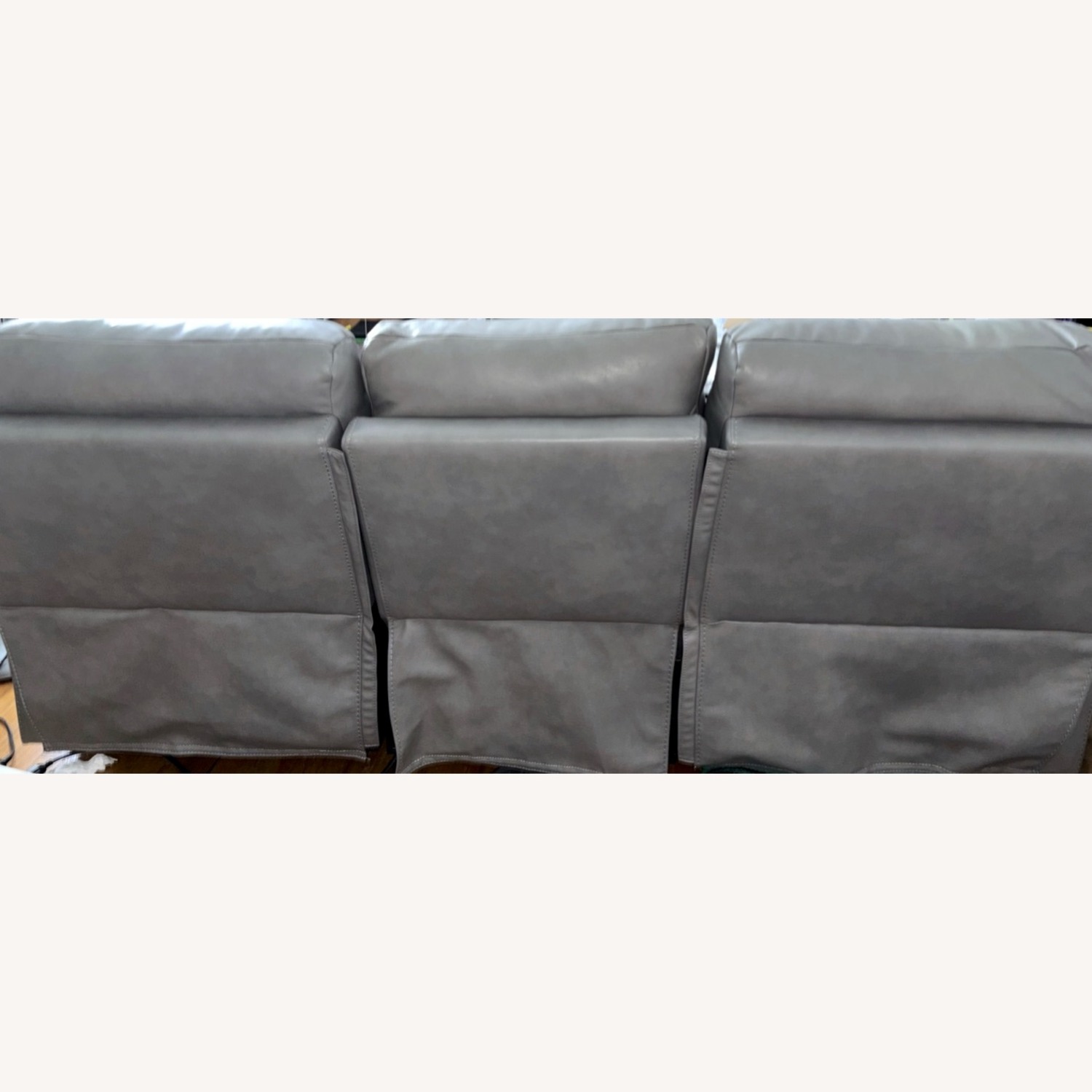 Raymour & Flanigan Ross Reclining Sofa W Drop Down Table - image-4