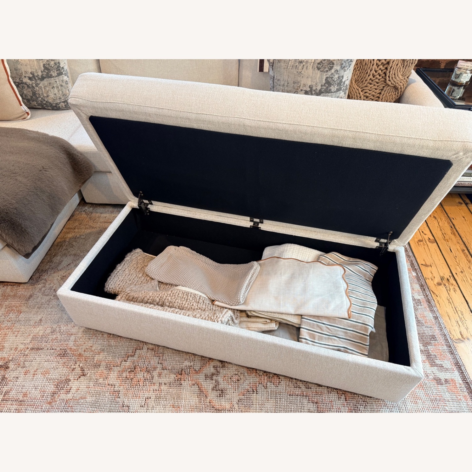 Bassett Allure Natural Fabric 2 Piece Sectional - image-6