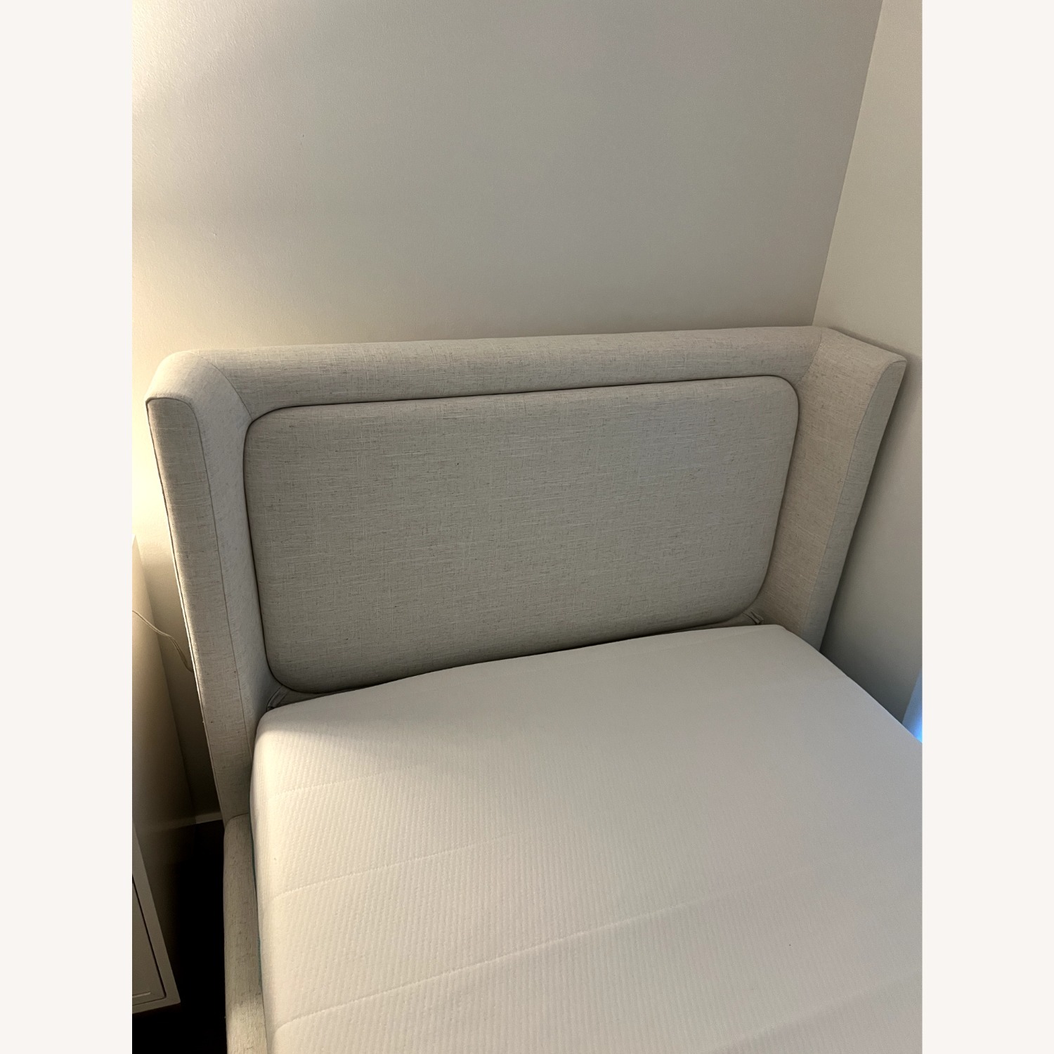 Crate & Barrel White Full Bed - image-3