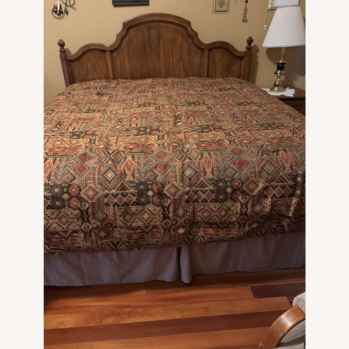Used Vintage/Antique Natural King Bed for sale on AptDeco