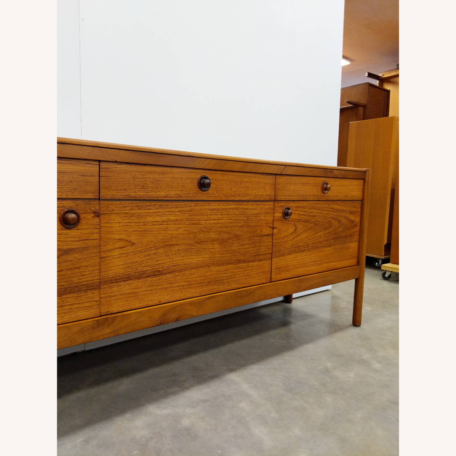 Vintage Mid Century Modern Teak Uniflex Credenza - image-7