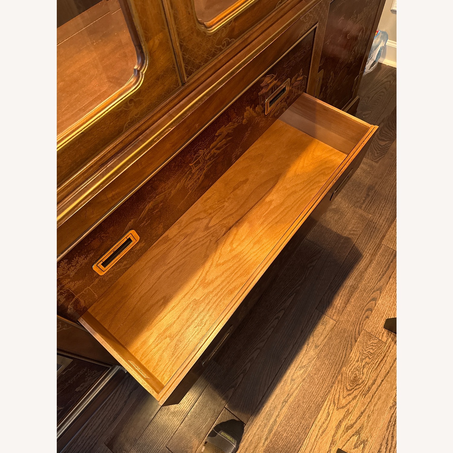 Drexel Heritage Dark Brown Wood Armoire - image-8