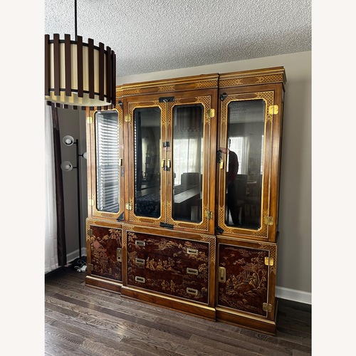 Used Drexel Heritage Dark Brown Wood Armoire for sale on AptDeco