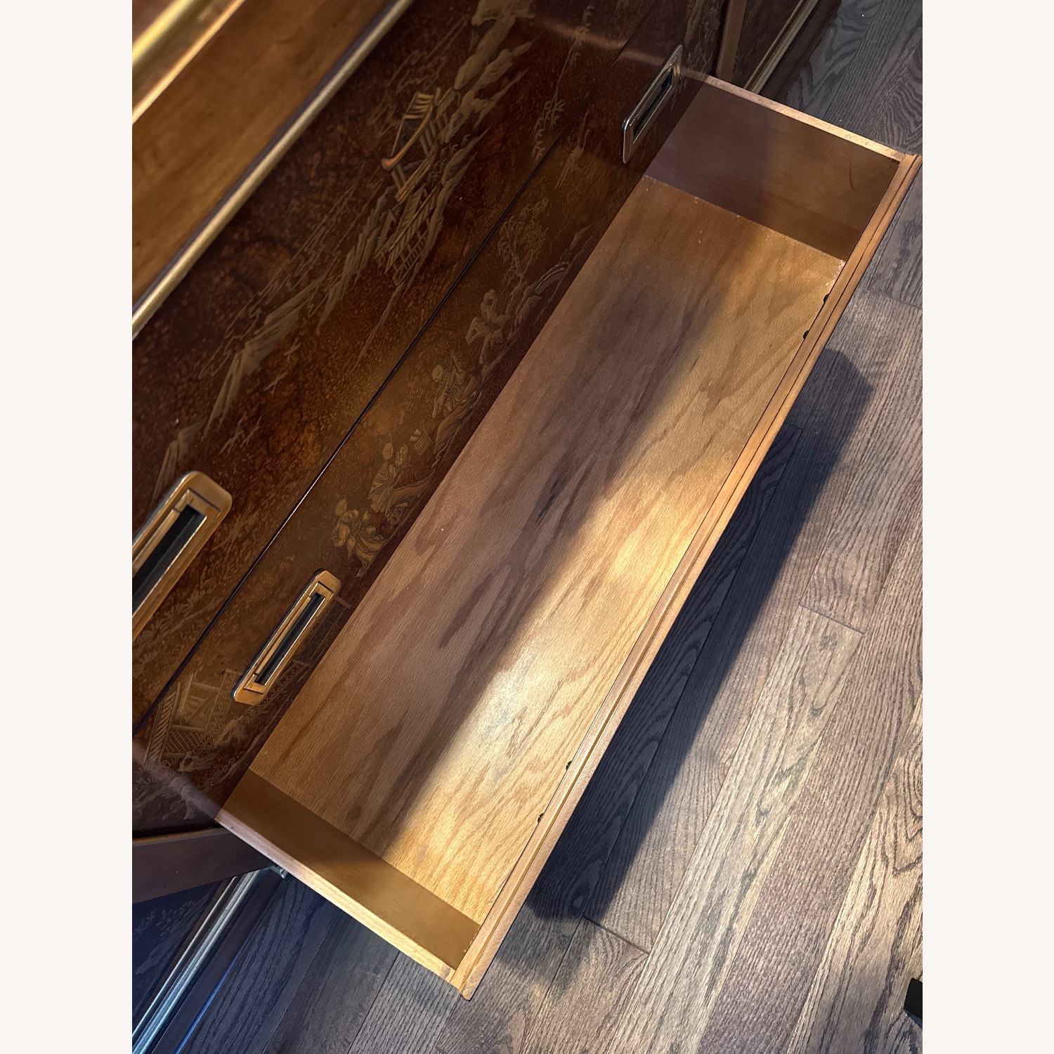 Drexel Heritage Dark Brown Wood Armoire - image-9