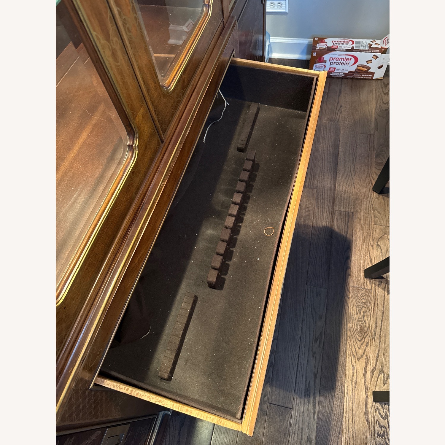 Drexel Heritage Dark Brown Wood Armoire - image-7