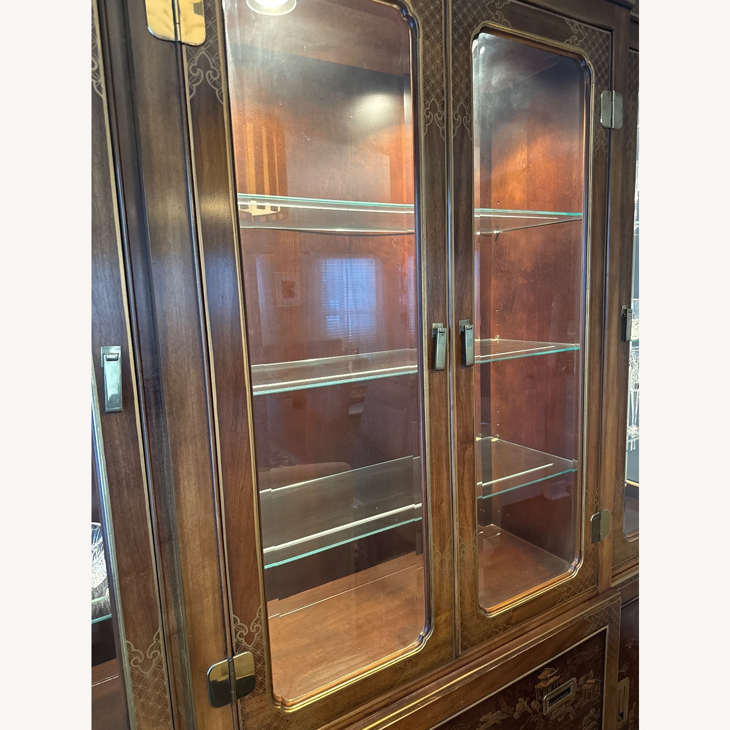 Drexel Heritage Dark Brown Wood Armoire - image-4