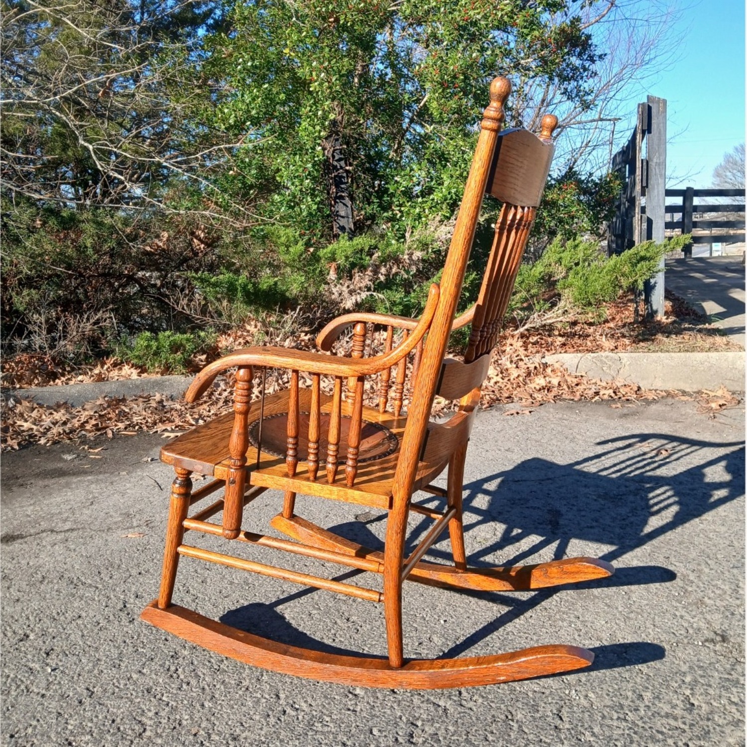 ANTIQUE 1930s Brumby Rocking Chair - image-11