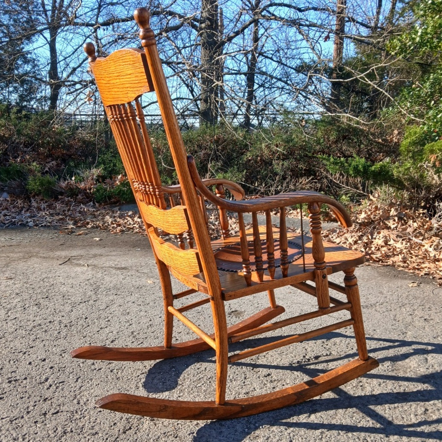 ANTIQUE 1930s Brumby Rocking Chair - image-9