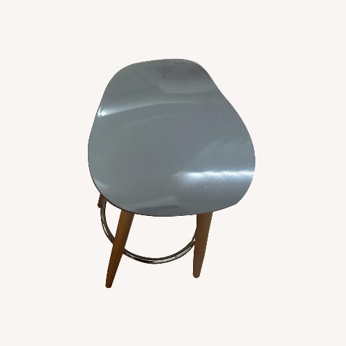 Used Light Gray Wood Stools for sale on AptDeco