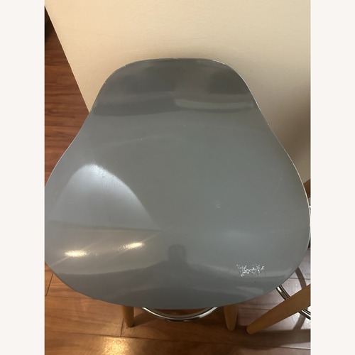 Used Light Gray Wood Stools for sale on AptDeco