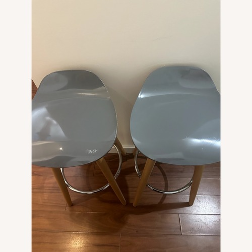 Used Light Gray Wood Stools for sale on AptDeco