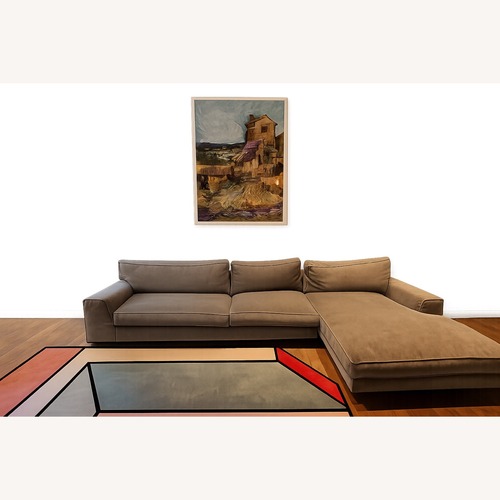 Used Roche Bobois Eole Sofa With Ottoman  for sale on AptDeco