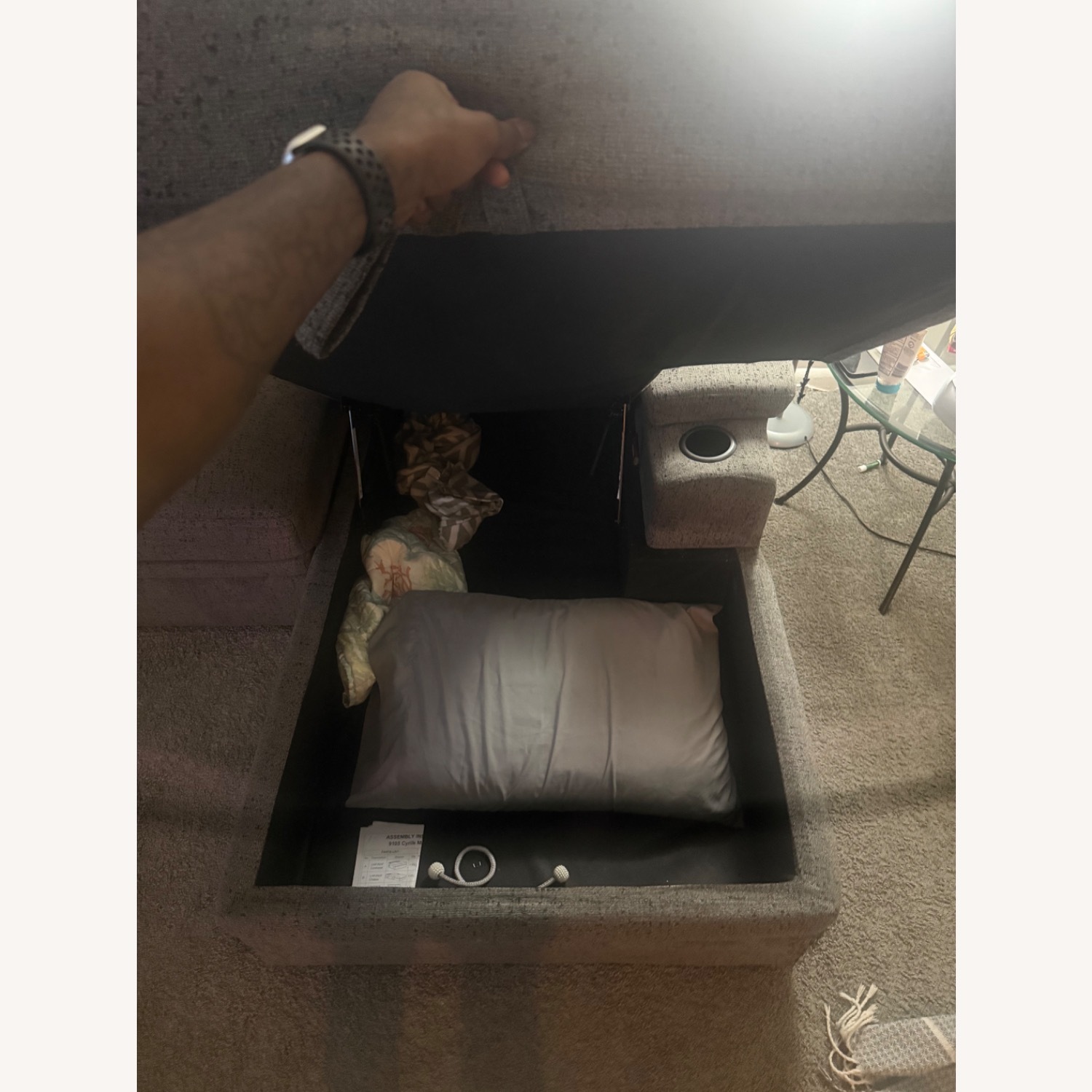 2 Piece Sectional Pull Out + Storage Bin  - image-3