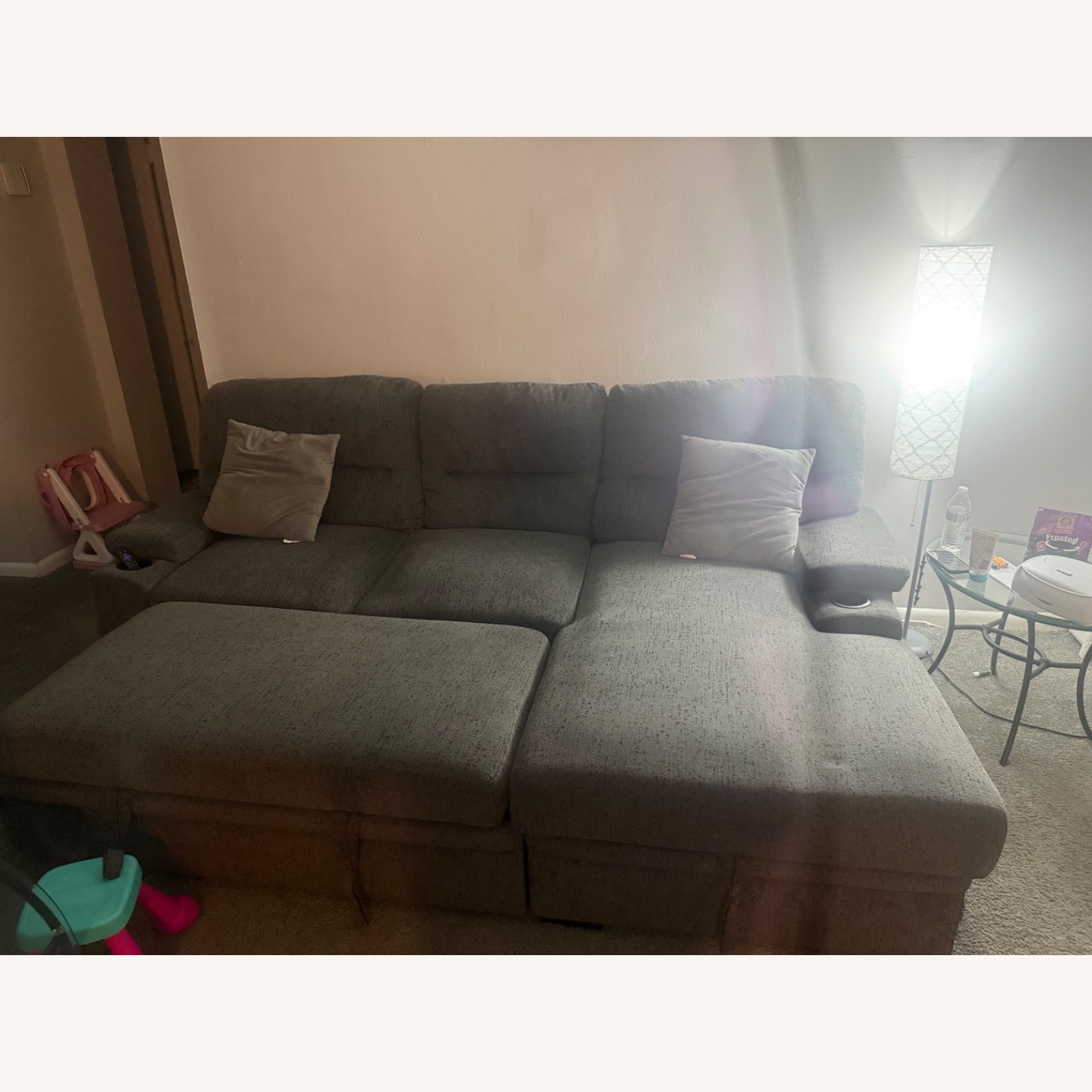 2 Piece Sectional Pull Out + Storage Bin  - image-4