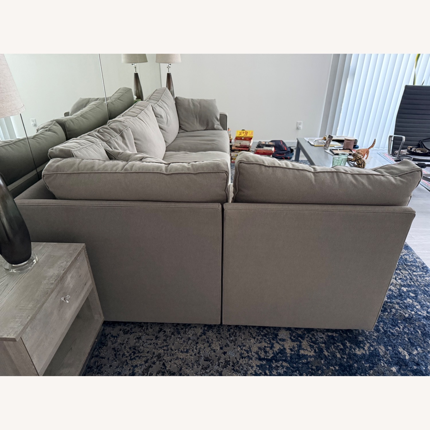 Restoration Hardware Light Gray 2 Piece Sectional - image-4