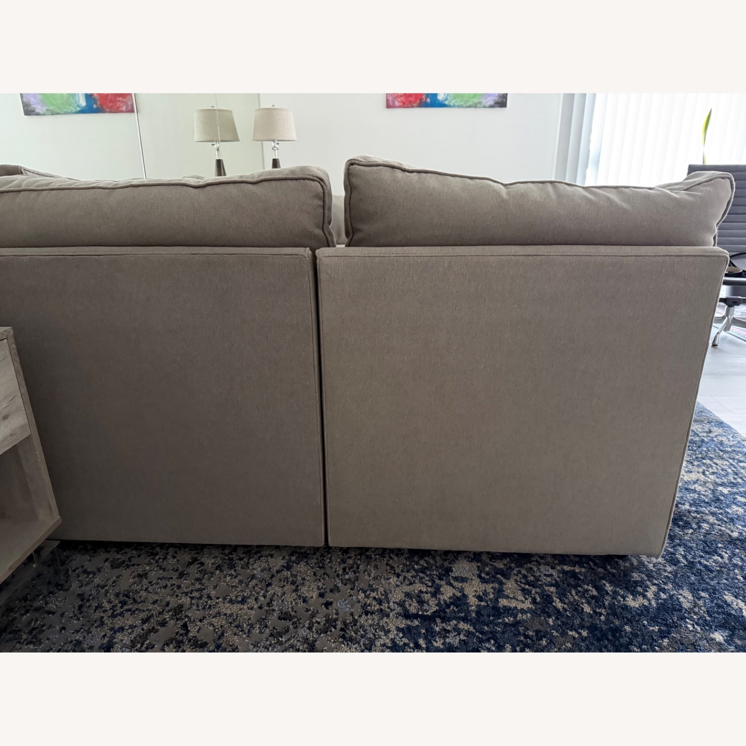 Restoration Hardware Light Gray 2 Piece Sectional - image-5