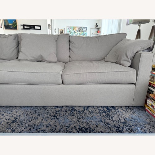 Used Restoration Hardware Light Gray 2 Piece Sectional for sale on AptDeco
