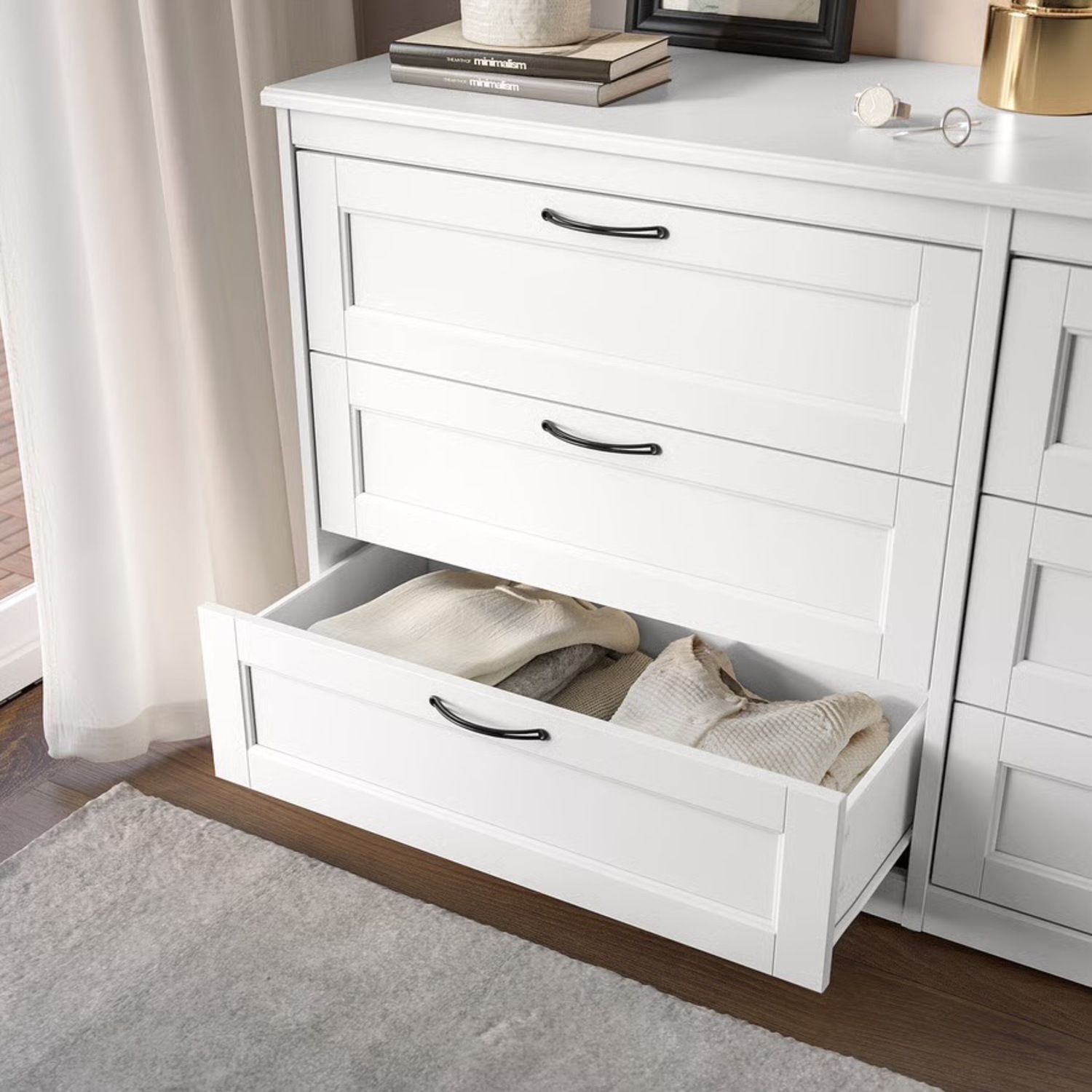 IKEA Songsand White Dresser - image-3