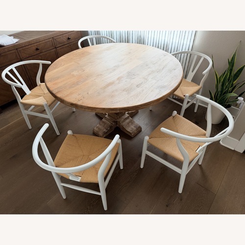 Used Farmhouse Dining Set  for sale on AptDeco