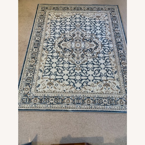 Used Blue Area Rug 8' x 10' for sale on AptDeco