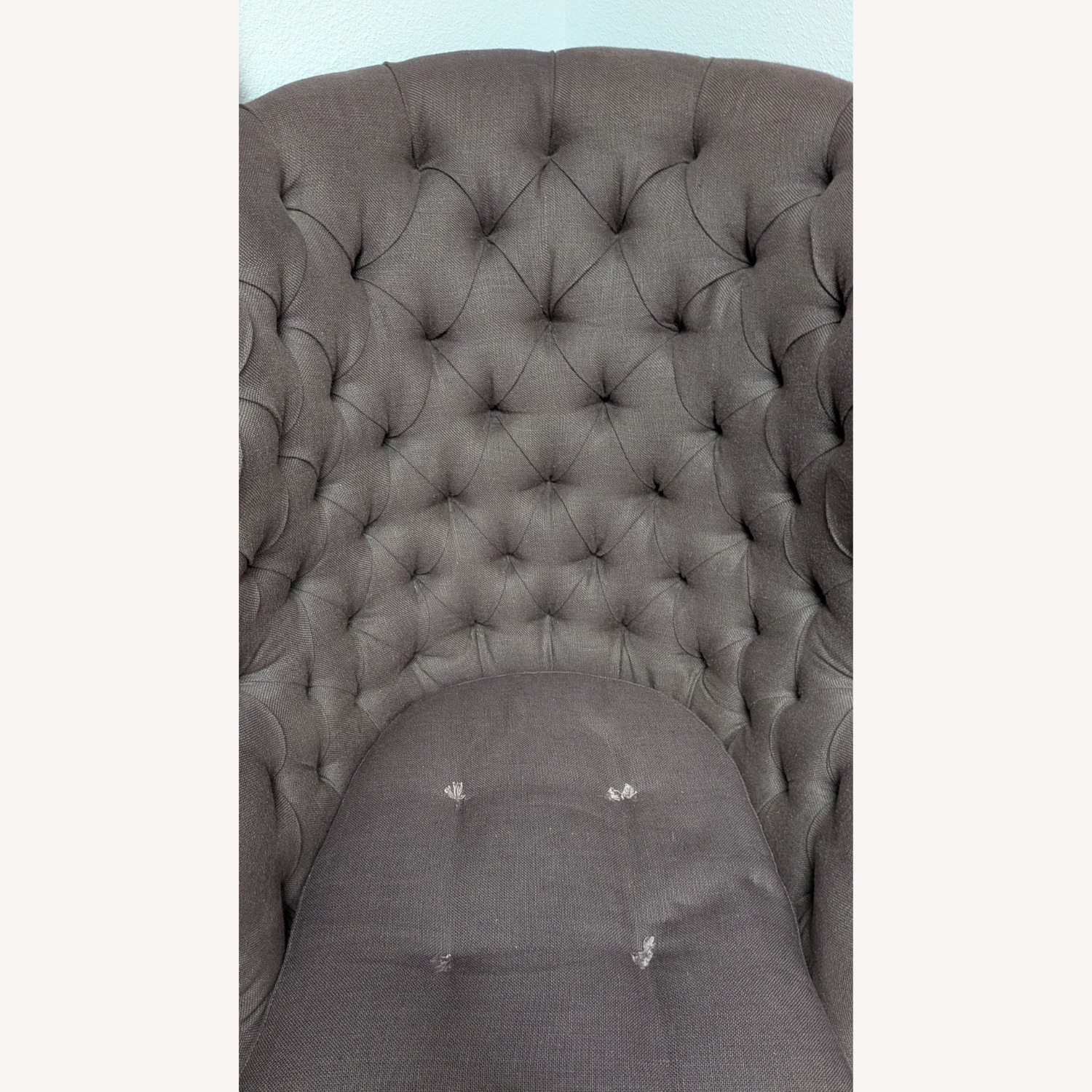 Purple Linen Accent Chair - image-6