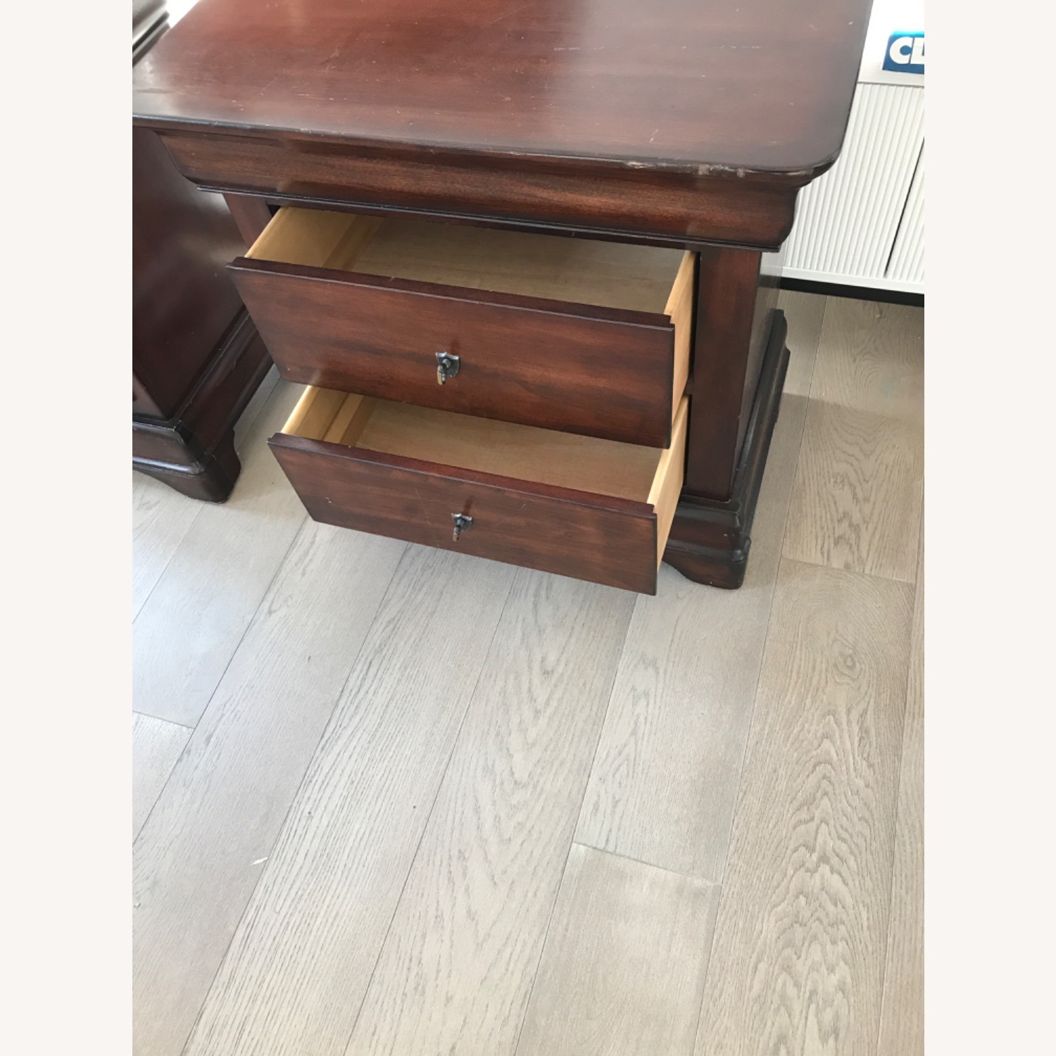 Dark Brown Wood Nightstands - image-2