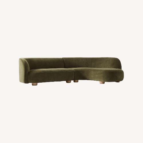 Used West Elm Laurent 2-Piece Wedge Chaise  for sale on AptDeco
