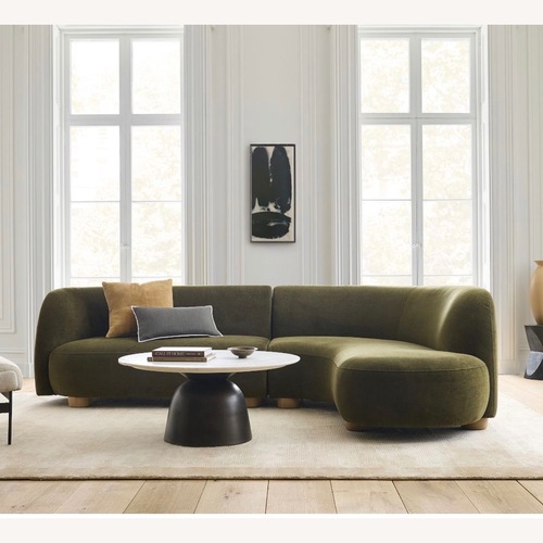 Used West Elm Laurent 2-Piece Wedge Chaise for sale on AptDeco