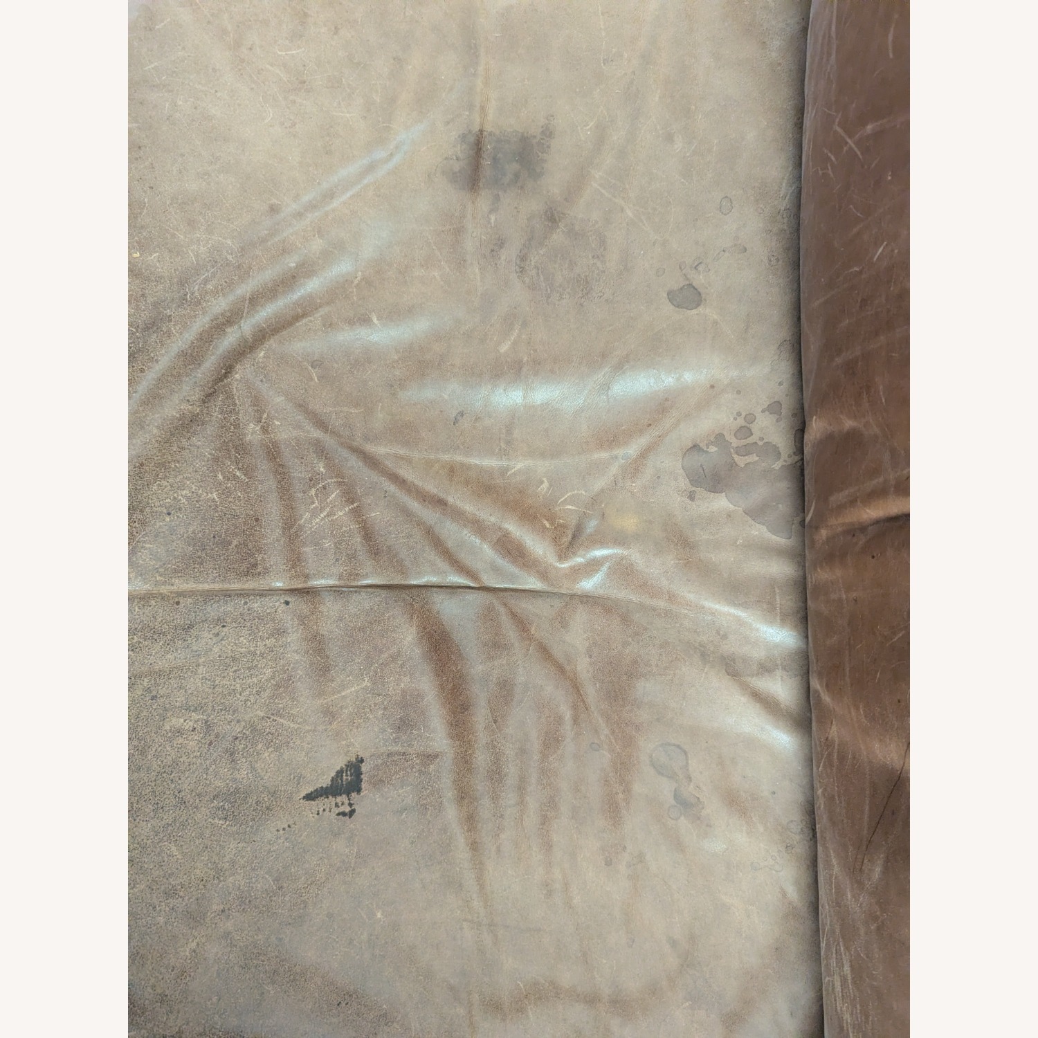 West Elm Dekalb Dark Brown Leather 3+ Seater Sofa - image-5