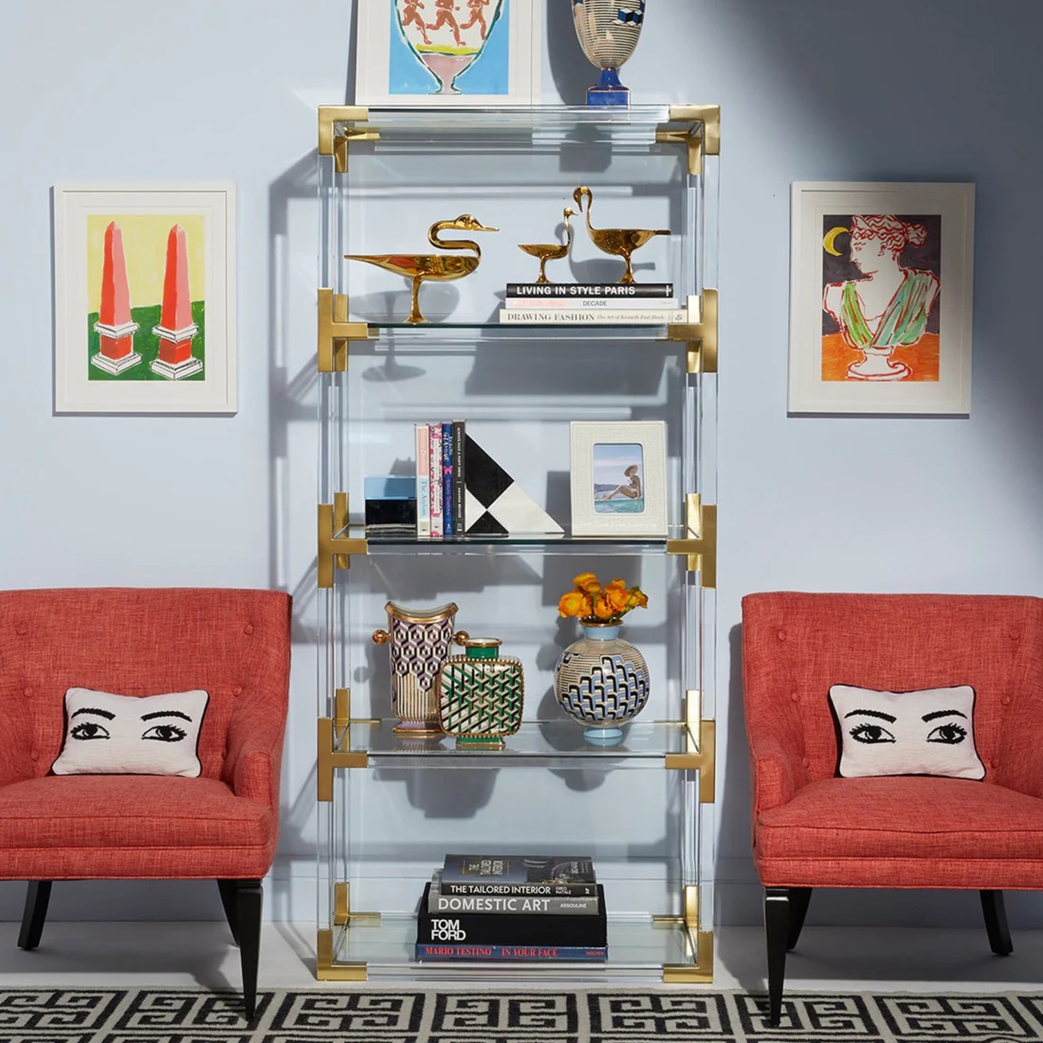 Modern Etagere bookcase - image-4