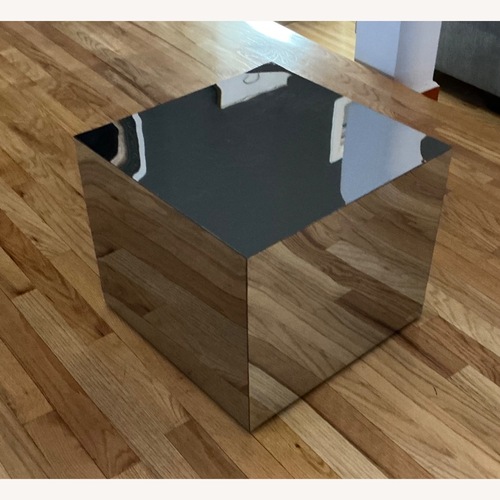 Used Vintage/Antique Mirrored Glass Side Table for sale on AptDeco