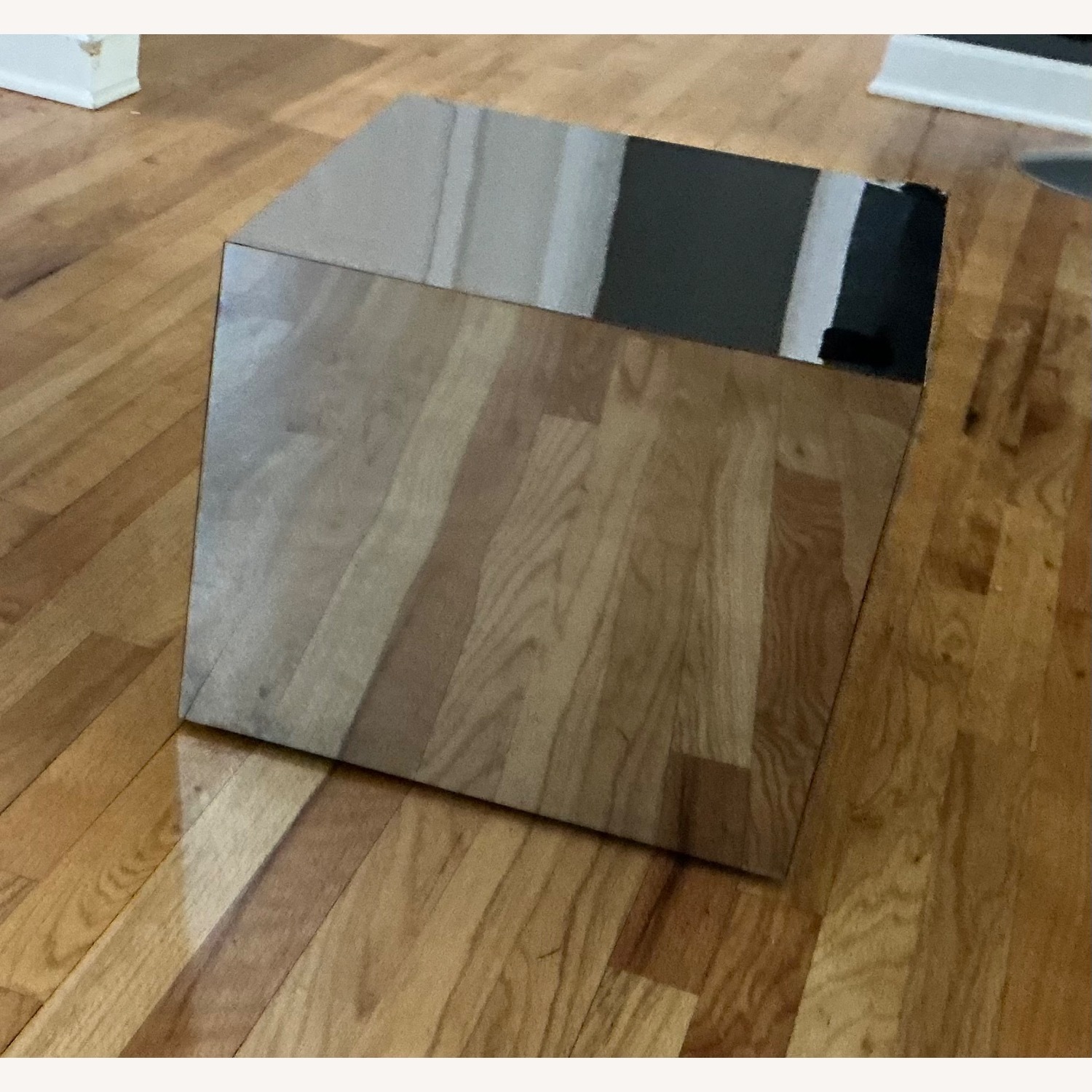 Vintage/Antique Mirrored Glass Side Table - image-3